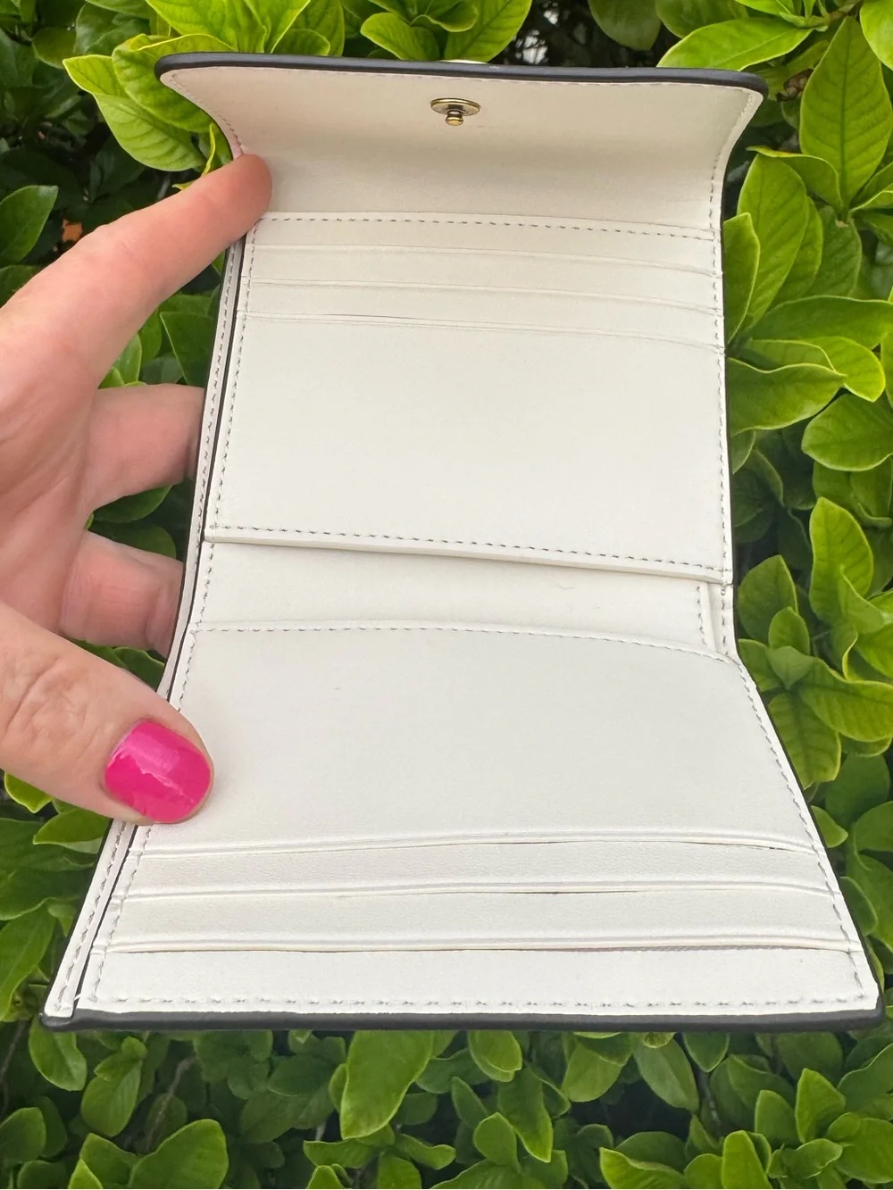 Coach Mila Small Flap Wallet With Sticker Print
